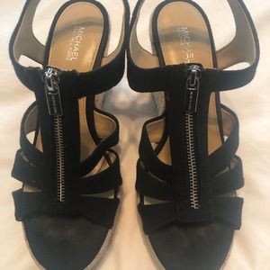 Michael Kors Damita Zip Up Wedges